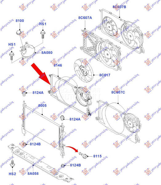 NOSAC VENTILATORA (2.4 TDCi) (