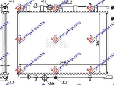 HLADNJAK MOTORA 1.4/1.6/2.0 (3 za Peugeot Partner od 2002. do 2008. god.