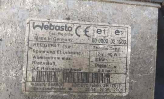 Webasto807,C8