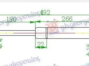 AMORTIZER GEPEK VRATA KARAVAN za Peugeot 307 od 2001. do 2005. god.