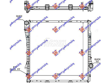 HLADNJAK MOTORA 3.0 BENZIN/DIZ za BMW X5 od 2000. do 2007. god.