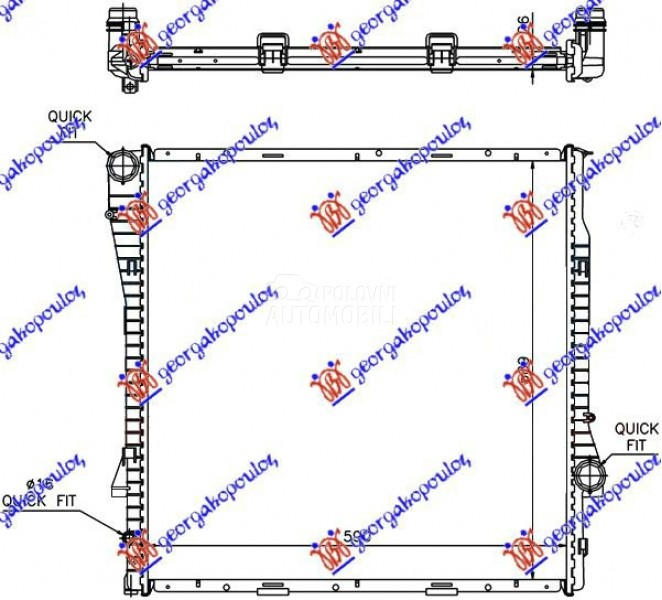 HLADNJAK MOTORA 3.0 BENZIN/DIZ