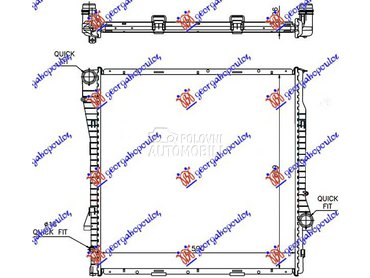 HLADNJAK MOTORA 3.0 BENZIN/DIZ za BMW X5 od 2000. do 2007. god.