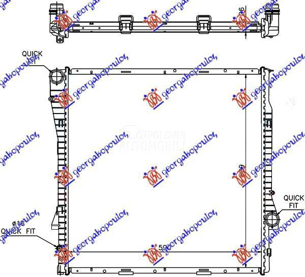 HLADNJAK MOTORA 3.0 BENZIN/DIZ