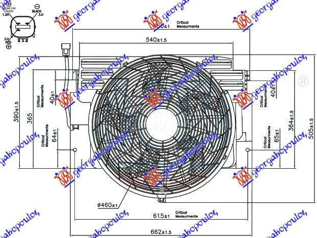 VENTILATOR KLIME KOMPLET (3.0/