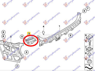 NOSAC STOP LAMPE za BMW Serija 3 od 2005. do 2008. god.