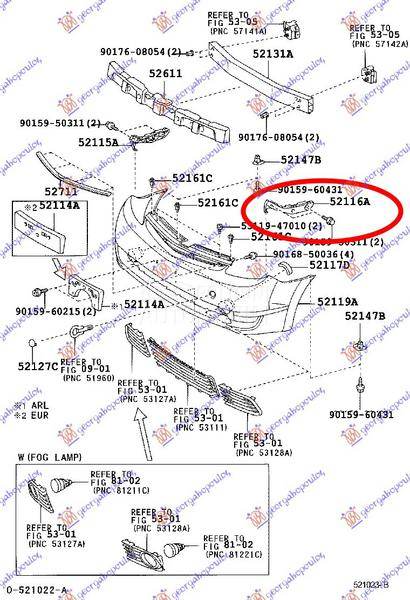 NOSAC PREDNJEG BRANIKA BOCNI