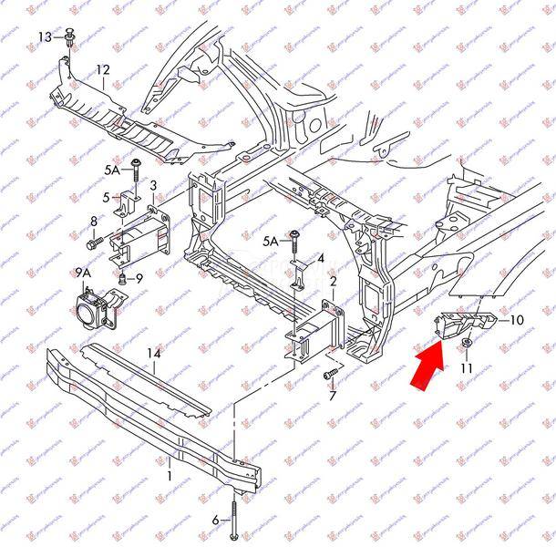 NOSAC PREDNJEG BRANIKA BOCNI P