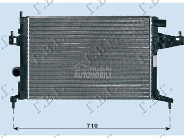 HLADNJAK MOTORA 1.4/1.8 (MAN) za Opel Tigra od 2004. do 2009. god.
