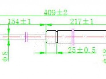 AMORTIZER GEPEK VRATA (409L-18 za Jeep Commander od 2006. do 2010. god.