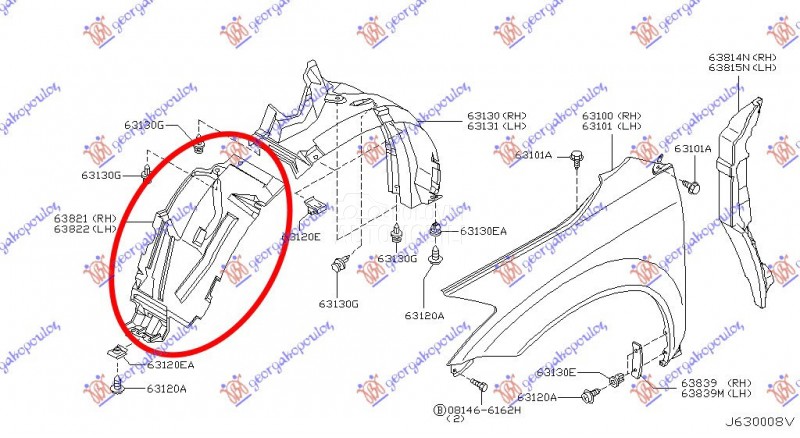 POTKRILO (PREDNJI DEO) PLASTIC