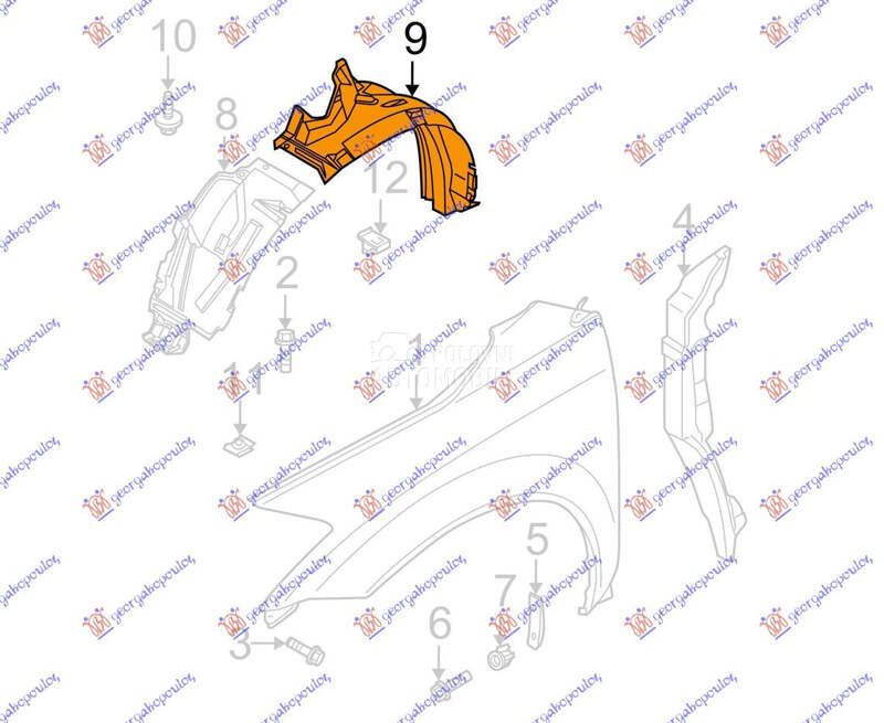 POTKRILO (ZADNJI DEO) PLASTICN