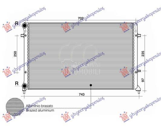 HLADNJAK MOTORA 1.4/1.6/2.0 FS