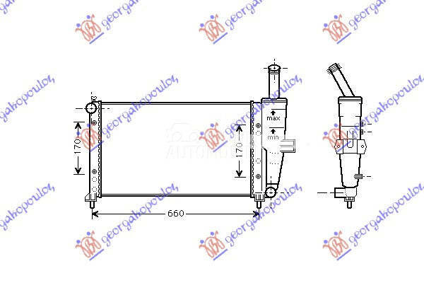HLADNJAK MOTORA 1.2 8V/16V (58