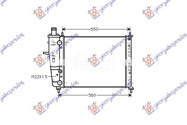 HLADNJAK MOTORA 1.2/1.4/1.6 (-