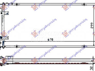 HLADNJAK MOTORA BENZIN/DIZEL ( za Seat Toledo od 1991. do 1995. god.