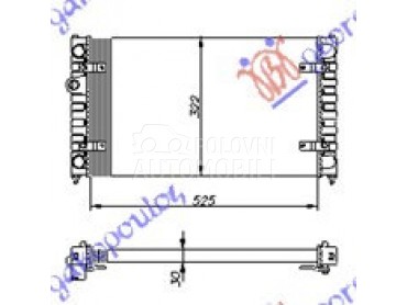 HLADNJAK MOTORA 1.4/1.6 BENZIN za Seat Ibiza od 1995. do 1997. god.