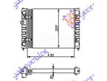 HLADNJAK MOTORA 1.0/1.3/1.4 BE za Seat Ibiza od 1995. do 1997. god.