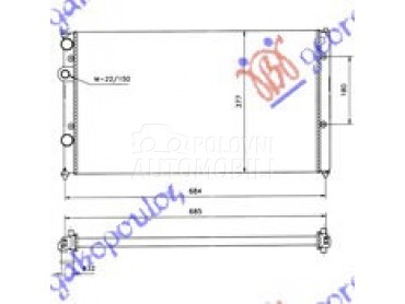 HLADNJAK MOTORA ZA SVE MODELE za Seat Ibiza od 1997. do 1998. god.