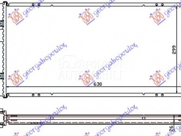 HLADNJAK MOTORA 1.6 8V/1.8 16V za Seat Cordoba od 1995. do 1997. god.