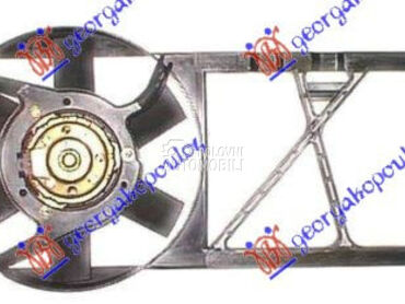 VENTILATOR HLADNJAKA KOMPLET ( za Opel Corsa B od 1997. do 2000. god.