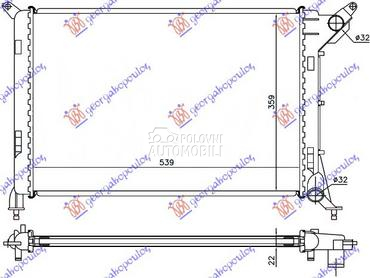 HLADNJAK MOTORA 1.4/1.6i16V (- za MINI Cooper od 2002. do 2006. god.