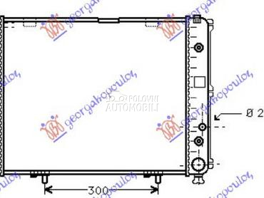 HLADNJAK MOTORA 2.0/2.3 BENZIN za Mercedes Benz E Klasa od 1993. do 1995. god.