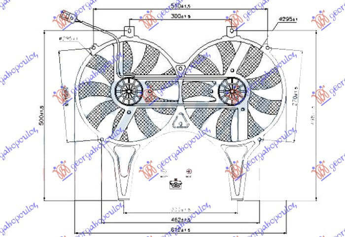 VENTILATOR (DUPLI) KOMPLET (BE