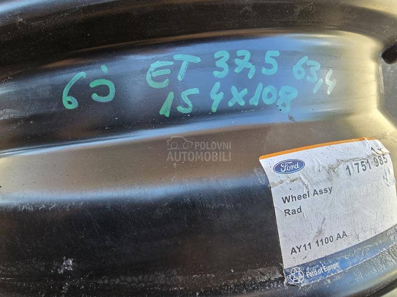 Čelične felne ford 15" 4 x 108