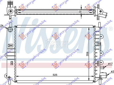 HLADNJAK MOTORA 1.1/1.3CC (50x za Ford Escort od 1995. do 1998. god.