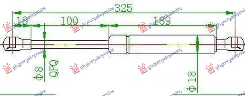 AMORTIZER GEPEK VRATA (324L-35