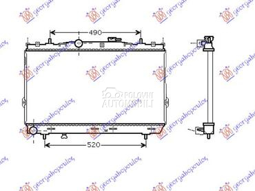 HLADNJAK MOTORA 1.6/2.0i16V (3 za Hyundai Elantra od 2004. do 2007. god.