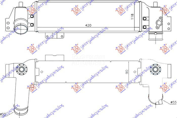 HLADNJAK INTERKULERA 2.5 CRDi