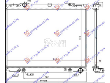 HLADNJAK MOTORA 2.5 CRDi (AUTO za Kia Sorento od 2002. do 2009. god.