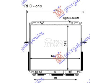 HLADNJAK MOTORA 2.4-3.5 BENZIN za Kia Sorento od 2002. do 2009. god.