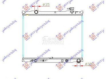 HLADNJAK MOTORA 2.5 CRDi (AUTO za Kia Sorento od 2002. do 2009. god.