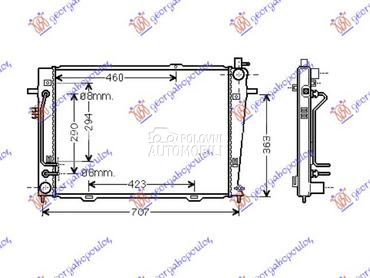 HLADNJAK MOTORA 2.0 CRDi (AUTO za Hyundai Tucson od 2004. do 2010. god.