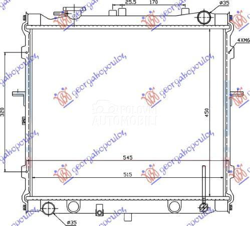 HLADNJAK MOTORA 2.0 16V (45x52
