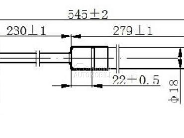 AMORTIZER GEPEK VRATA (544L-53 za Hyundai Coupe od 2001. do 2007. god.