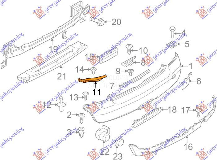 NOSAC ZADNJEG BRANIKA GORNJI P