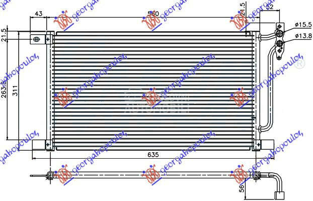 HLADNJAK KLIME DIZEL (520x314x