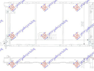 HLADNJAK MOTORA 1.5/1.6/1.8 BE za Volkswagen Caddy od 1979. do 1995. god.