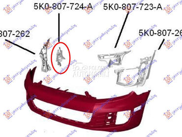 NOSAC PREDNJEG BRANIKA GORNJI za Volkswagen Golf 6 od 2008. do 2013. god.