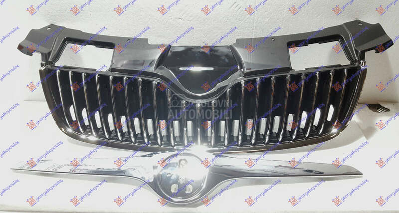 PVC MASKA KOMPLET CRNA/HROM (L