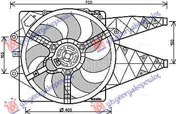 VENTILATOR KOMPLET (1.4cc DIZE