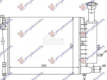 HLADNJAK MOTORA 1.0/1.1/1.4cc za Citroen AX od 1987. do 1991. god.