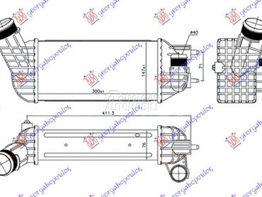 HLADNJAK INTERKULERA 2.0 HDI D za Citroen C4 Picasso od 2007. do 2014. god.