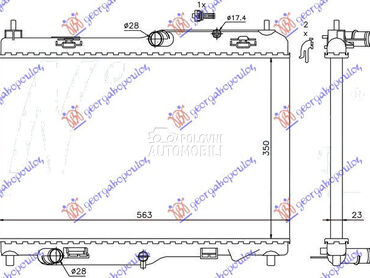 HLADNJAK MOTORA 1.4/1.6 TDCI ( za Ford Fiesta od 2008. do 2013. god.