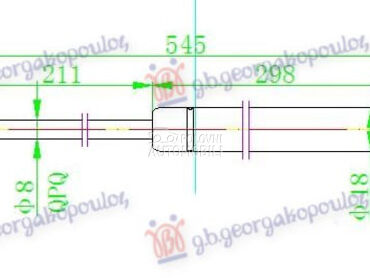 AMORTIZER GEPEK VRATA (544L-33 za Ford Fiesta od 2008. do 2013. god.