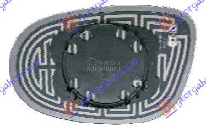 STAKLO RETROVIZORA SA GREJACEM